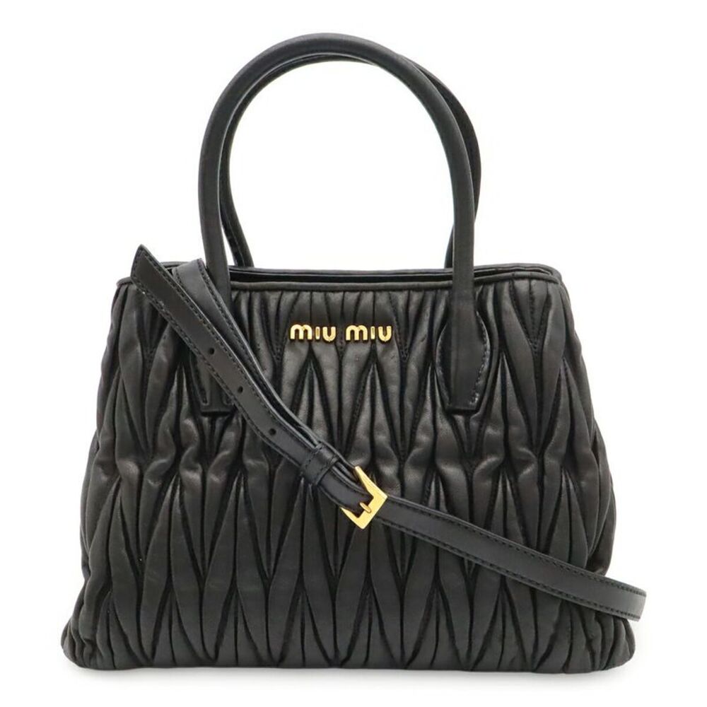 Miu Miu Matelassé Gather Handbag